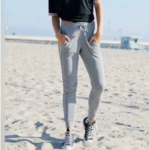 NWT Free People Back Into it Joggers in Heather Gray